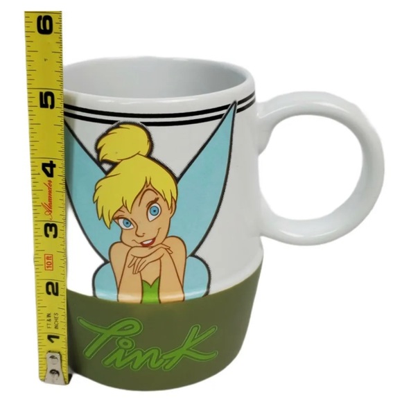 Disney Store Tink Coffee Mug Tinkerbell Ceramic Huge Heavy Tea Cup 20 oz - Picture 2 of 8